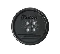 10Pcs Resin Thin Edge Buttons 18mm 23mm 25mm (Black, 23 mm 10Pcs)
