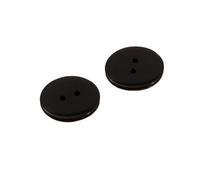 10pcs Resin Two-Eye Buttons 9mm to 25mm, Black, 18 mm 10Pcs