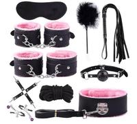 10Pcs Restraint Set for Adult Sex Training -UKGC01ZP，Pink，Same &Cheaper：B