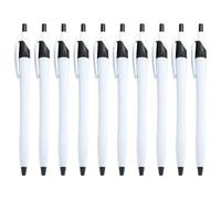 10Pcs Retractable Ballpoint Pen with Clip Signing Guest Sign in for Retractable Ballpoint