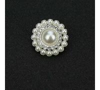 10pcs Retro Flower Round Heart Metal Pearl Buttons Female Suit Dress Shank Button DIY Sewing Clothing Accessories needlework-28