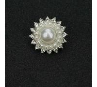 10pcs Retro Flower Round Heart Metal Pearl Buttons Female Suit Dress Shank Button DIY Sewing Clothing Accessories needlework-26