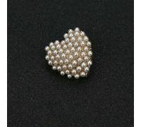 10pcs Retro Flower Round Heart Metal Pearl Buttons Female Suit Dress Shank Button DIY Sewing Clothing Accessories needlework-17