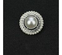 10pcs Retro Flower Round Heart Metal Pearl Buttons Female Suit Dress Shank Button DIY Sewing Clothing Accessories needlework-25