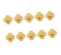 10Pcs Retro Zn Alloy Decorative Button Engraving Pattern Buttons for Garments Traditional Sewing Supplies Retro Costume Buttons