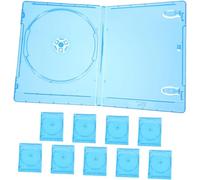 10pcs Reusable CD Dvd Cases Translucent Disc Organizer with Insertable Cover Durable Storage for Easy Identification and Personalization for Home and TravelUseful and Attractive