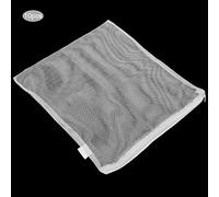 10Pcs Reusable Polyester Aquarium Filter Bags with Zipper for Easy Cleaning and Replacement in Fish Tanks 32x27cm White/Black (White)