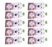 10pcs Reusable Pouches Baby Food, 200ml Baby Food Storage Pouches Toddler Kids Squeezable Pouch for Kids Toddlers, Washable Freezer Safe