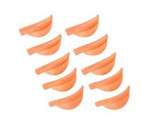 10pcs Reusable Silicone Lash Lift Pads- 5 Sizes (XS/S/M/L/XL) for Eyelash Perm, Soft and Durable Lifting Rods (Orange)