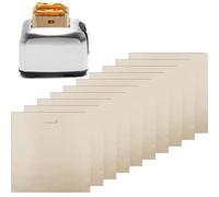 10Pcs Reusable Toaster Bags - Non-Stick Sandwich Bags for Sandwich Toaster, Toast, & More | Easy-to-Use, Versatile Cooking Solution