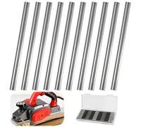 10PCS Reversible Electric Planer Blades,82mm HSS Carbide Planer Knives