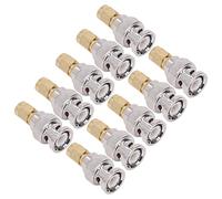 10PCS RF Coaxial SMA Male to BNC Male Adapter High Performance Connector for Wireless Internet Devices OFC Material