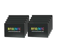 10PCS RFID Blocking Card, Credit Card Protector with Safe Shield Credit Card Protection, Bank Card Protector for Safe Card Wallet, Ultra Thin RFID Blocker and Card Blocker for Contactless Cards