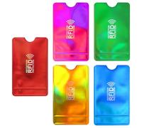 10pcs RFID Blocking Sleeves,Credit Card Protector Colorful Identity Theft Protection Passport Debit ID Cards Holders for Women Men, Multicolor, Classic