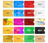 10pcs RFID Blocking Sleeves,Credit Card Protector Colorful Identity Theft Protection Passport Debit ID Cards Holders for Women Men, Multicolor, Classic