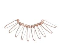10Pcs Rhinestone Safety Pins Elegant Shaped Brooch Jewelry for Clothing Shawls Scarves Bling Crystal Pin Charms Durable with Polished Finish