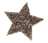 10pcs Rhinestone Star Applique Iron On Clothes Patch For Dress Shoes Bag Hat