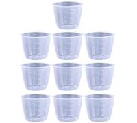 10pcs Rice Measuring Cup Clear Graduated Cups Food Grade Pp Measuring Cups Kitchen Supplies for Dry Liquid Ingredients