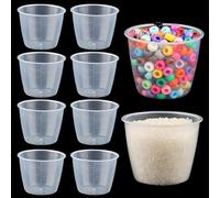 10pcs Rice Measuring Cups, 160ml Transparent Rice Cooker Cup, Replacement for Measuring Kitchen Dry & Liquid Ingredients, Plastic Small Measure Cup for Kitchen & Laundry