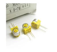 10pcs/RJ-6X104 RJ-6X 100K Gold-plated Foot Side Trimming Resistor Potentiometer CZAOINCU