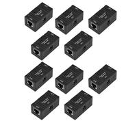 10PCS RJ45 Cat5 POE Injector Splitter Power Over Ethernet Adapter Module Coupler Ethernet Extender Connector