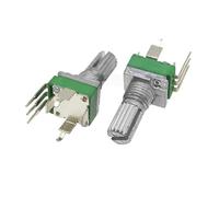 10PCS RK097 precision potentiometer vertical single link shank length 15mm gearless 3-pin B2K B5K B10K B20K B50K B100K B500K B1M BIANMTSW(100K Ohm)