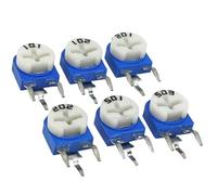 10pcs RM063 RM 063 Trimpot Trimmer Potentiometer 100 200 500 1K 2K 5K 10K 20K 50K 100K 200K 500K 1M Ohm Variable Resistor(500K Ohm)