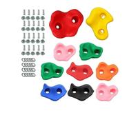10Pcs Rock Climbing Wall Holds Climbing Stones Playground DIY Rock Stone Wall Indoor Outdoor Playset(10pcs with screw)