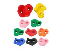 10Pcs Rock Climbing Wall Holds Climbing Stones Playground DIY Rock Stone Wall Indoor Outdoor Playset(10pcs no screw)