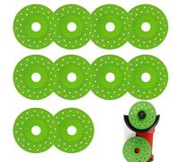 10Pcs Rock Slab Grinding Disc, 125mm 4/4.5/4.9 Inch Ultra-Thin Multi-Pore Saw Blades for Angle Grinder, 1mm Diamond Grinding and Cutting Disc Set for Granite, Marble, Glass, Ceramic Tile Polishing