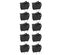 10PCS Rocker On/Off Switch 2 Pin 2 Position Silver Terminal Industrial Switch KCD3 Rated 16A/250VAC & 20A/125VAC
