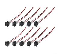 10Pcs Rocker Switch 2 Pin Pre-Wired for 6a 250V SPST 10Pcs Rocker
