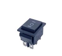 10pcs Rocker Switch 25 * 31 Six Pins Three Positions KCD2-203 16A Ship Type Boat Shaped Black 6 Pins ON-OFF-ON IDGTTLDF
