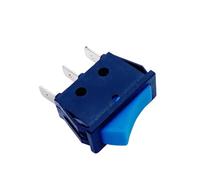 10pcs Rocker Switch Reset Momentary Blue Push Button KCDF-108 Two Position 16A 250VAC Three Pins Electrical Brass Pins(3 Position ON-OFF-ON)