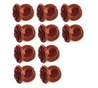 10PCS Rose Design Mirrored Lipstick Holder Compact Travel Size Cosmetic Storage Case for Lip Gloss Valentines Present Compact Eyeshadow Lipstick Organizer