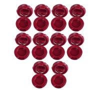 10pcs Rose Design Refillable Lip Balm Jars with Miroor Leak Proof Cosmetic Containers Travel Cosmetic Rack