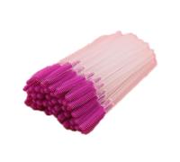 10Pcs Rose red Disposable Eyebrow Brushes,Silicone Eyelashes Brushes Transparent Mascara Wand Applicators Versatile Makeup Brushes Tools,Convenient to Carry,Mascara Brushes,Beauty and Personal Care