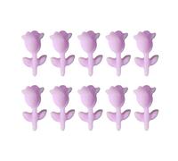 10Pcs Rose Resin Art Jewelry 3D Rose Flowers Art Stickers For Manicure Art Decorations