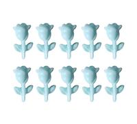 10Pcs Rose Resin Art Jewelry 3D Rose Flowers Art Stickers For Manicure Art Decorations