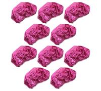 10pcs Rosy Aluminum Foil Hair Cap for Shower and Dyeing