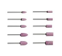 10Pcs Rotary Burr Grinding Head 1/8'' Shank Abrasive For Wood Carving Stone Polishing Rotary Power Tool Buffing For Polishing