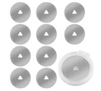 10Pcs Rotary Cutter Blades 45mm Compatible with Olfa Fiskars Rotary Blades with Box for Fabric Cutter Quilting Supplies for Quilting Sewing Fabric Cutting and Craft Making Projects