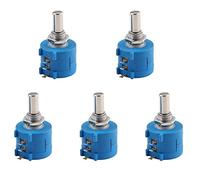 10Pcs Rotary WireWound Potentiometer 100/200/500/1K/2K/5K/10K/20K/50K/100K Ohm 3590S-2-103L 10-Turn Precision Adjustable Resistor Electromechanical components (Size : 500 Ohm)