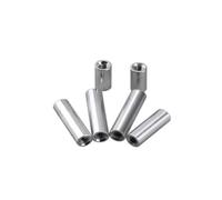 10pcs Round Aluminum Standoff Spacer Studs - M2/M2.5/M3/M4/M5/M6/M8 Flat Head Double Thread Coupling Nuts for Machine Screws(M3x10x65mm)
