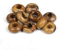 10pcs Round Donut Shape Stone Beads Big Hole Eye Beads Fit DIY Bracelet Korean Style Jewelry-NO.9 Picture-10PCS