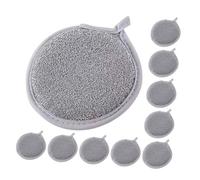 10pcs Round Dual Sided Dish Sponges for Kitchen Cleaning | Silver Scrub Surface, Reusable Sponge Core, for Dishes and Kitchen Surfaces, Tackles Tough Grime