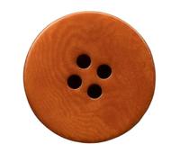 10pcs Round Flat Surface Buttons for Suit Shirt Jacket Coat 4 Hole Colorful 15mm-25mm Button Sewing, Reddish Brown, 18mm (10pcs)