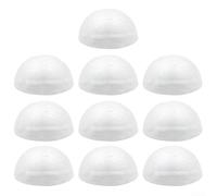 10PCS Round Foam Balls for DIY Craft Projects White Foam Hemisphere for Imaginative Decorations (7cm)