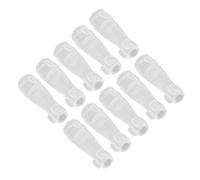 10pcs round Makeup Brush Protective Covers Plastic Brush Guards | Dustproof Lid Set, Portable Cosmetic Brush Caps, round Design for Bristle Protection