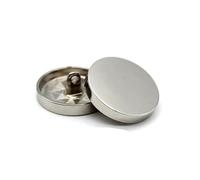 10Pcs Round Metal Buttons Gold Silver, Shirt Jacket DIY Craft Buttons,Silver,10mm